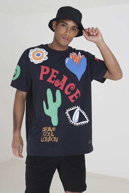 Crew Neck Oversized Short Sleeve T-Shirt