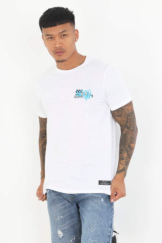 Graffiti Contrast Print Short Sleeve T-Shirt