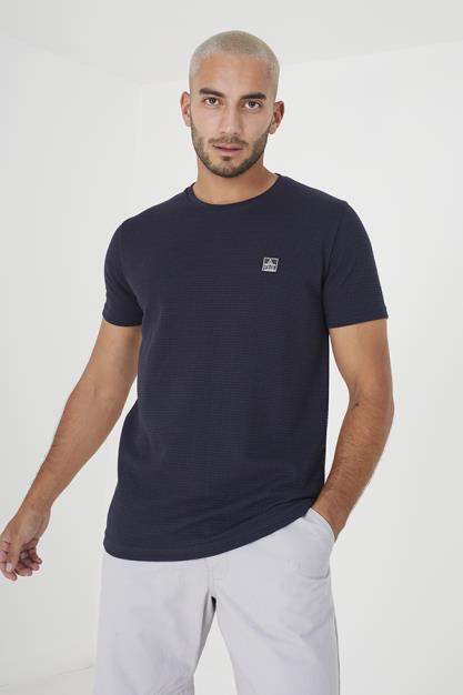 Short Sleeve 1X1 2X Ply Crew Neck T-Shirt