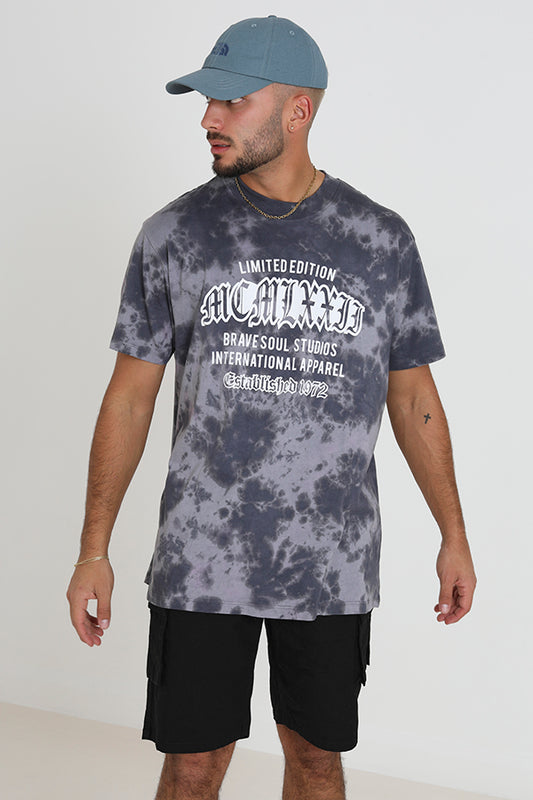 All Over Tie Dye Oversized Printed T-Shirt