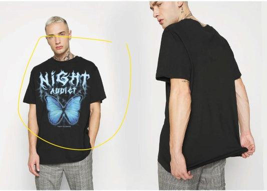Night Addict Graphic Print T-Shirt