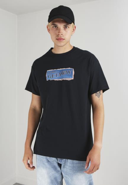 Night Addict Graphic Print Tee Front And Back Print