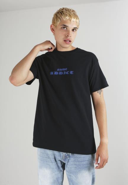 Night Addict Graphic Print Tee Front And Back Print