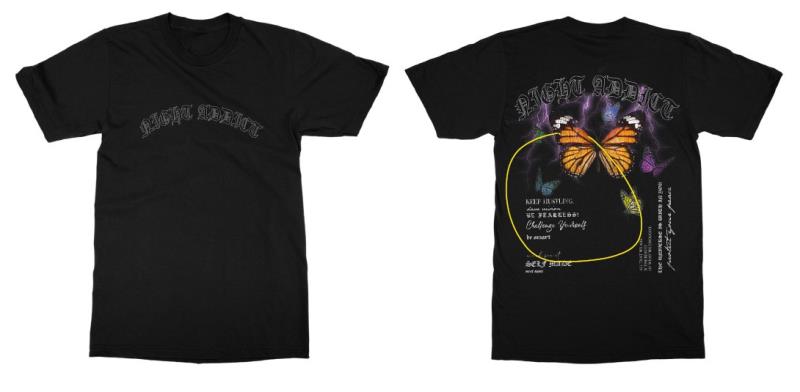 Night Addict Graphic Print T-Shirt