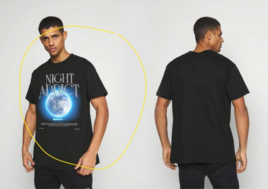 Night Addict Graphic Print T-Shirt