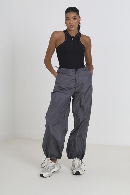 Brave Soul Tal Sizes Utility Cargo Parachute Trouser