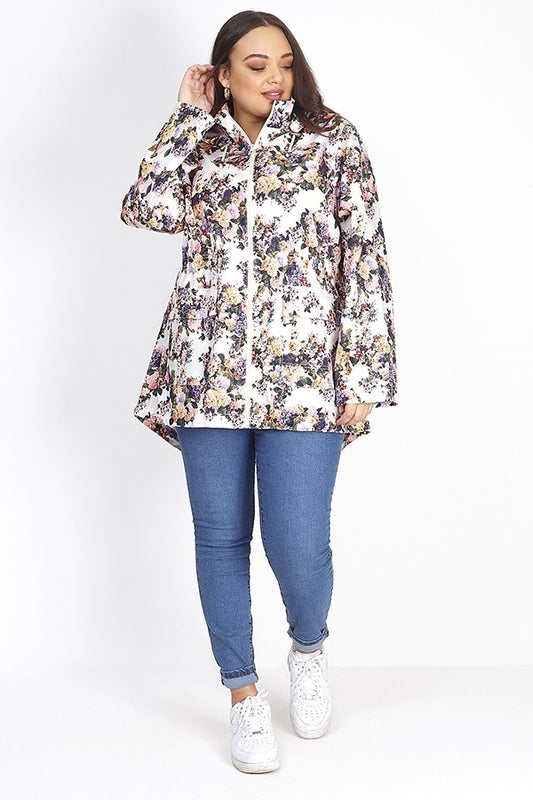 Rave Plus Floral Print Showerproof Mac