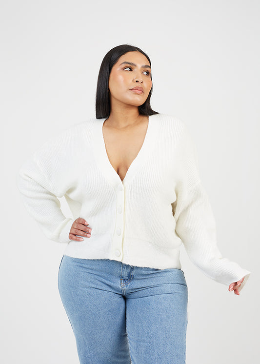 Ladies Brave Soul Ivory Cardigan