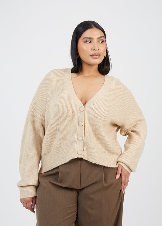Ladies Brave Soul Biscuit Cardigan