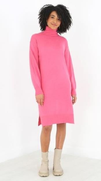 Brave Soul Plus Olivia Roll Neck Knitted Dress