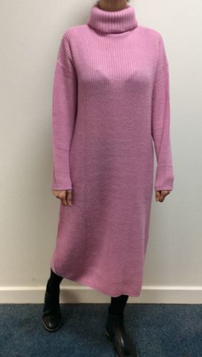 Brave Soul Plus Emma Roll Neck Knitted Dress