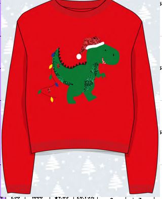Christmas Dinosaure Alique Jumper