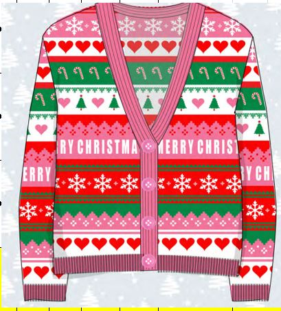Oversized Christmas Jacquard Cari
