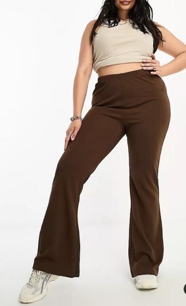 Night Addict Plus Crepe Flared Leggings
