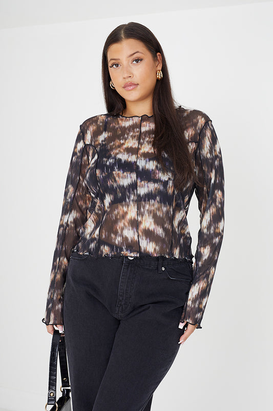 Ladies Brave Soul Large L/S Top