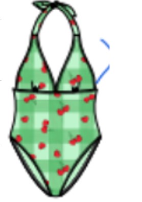 Swimwear Plus Triangle Halter Swimsuit