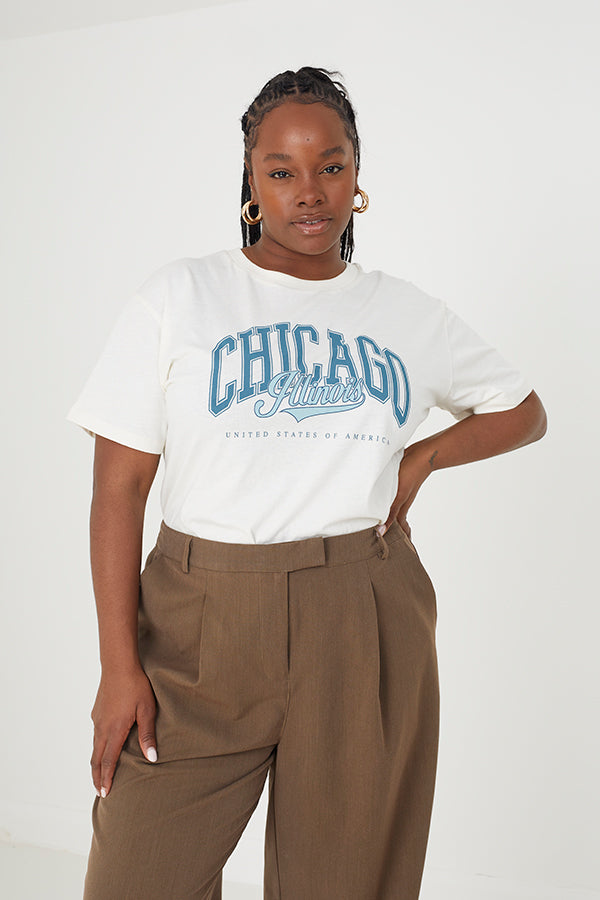 Graphic 'Chicago' T-Shirt