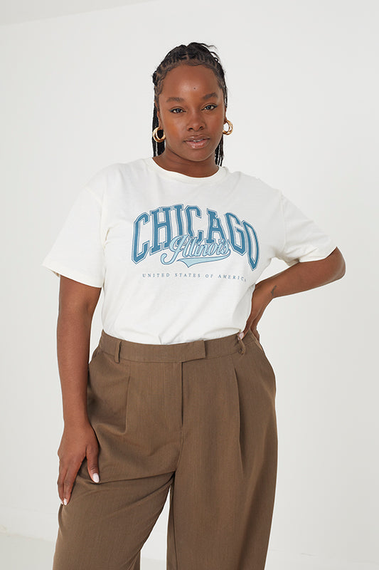 Graphic 'Chicago' T-Shirt