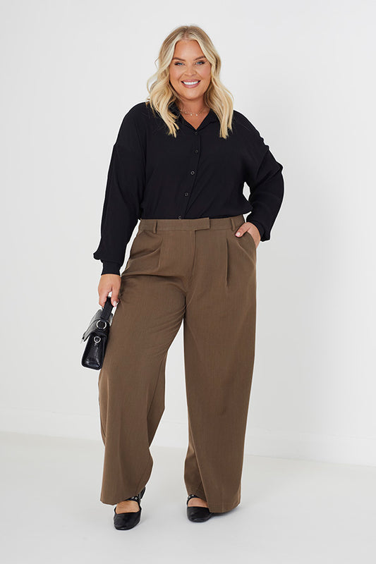 Ladies Brave Soul L Woven Trous