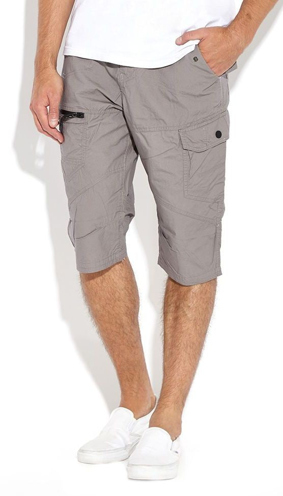 Plus Size Pocket Detail Belted Cargo Shorts