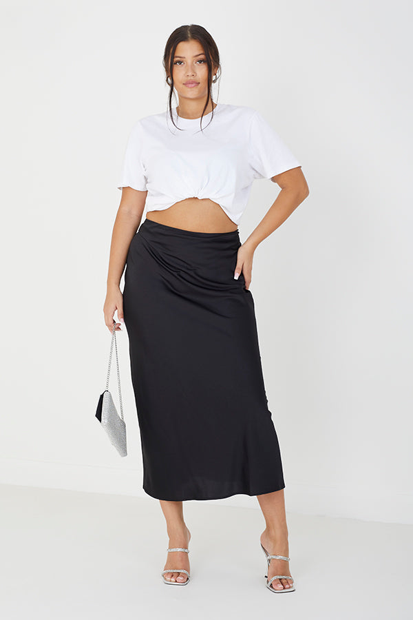 Ladies Brave Soul Plus Skirt Woven